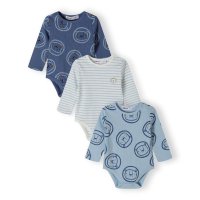 21BABYRIB 4B: 3 Pack Ribbed Bodysuits (NB-9 Months)